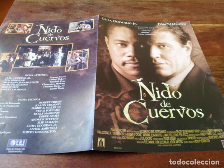Cine: Nido de cuervos - Cuba Gooding Jr., Tom Berenger - guia original tripictures a&ntilde;o 1999