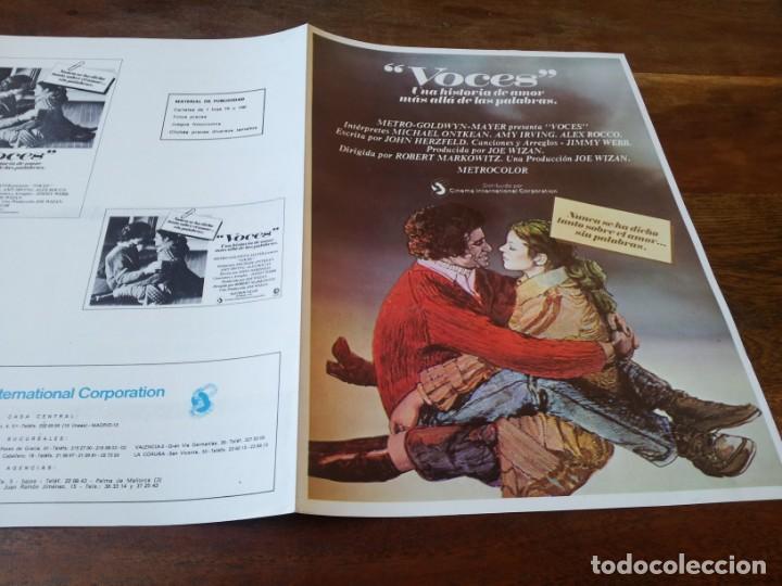 Cin&eacute;ma: Voces - Michael Ontkean, Amy Irving, Alex Rocco - guia original c.i.c a&ntilde;o 1979