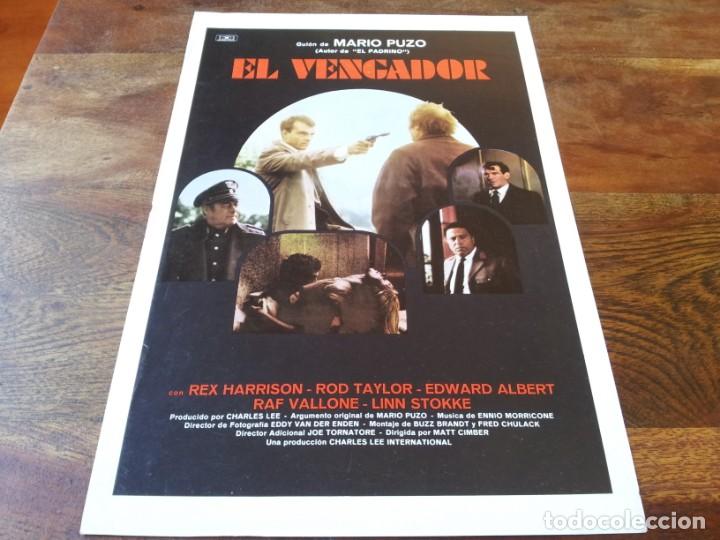 Cinema: El vengador - Rex Harrison, Rod Taylor, Edward Albert, Raf Vallone - guia original mundial a&ntilde;o 1982