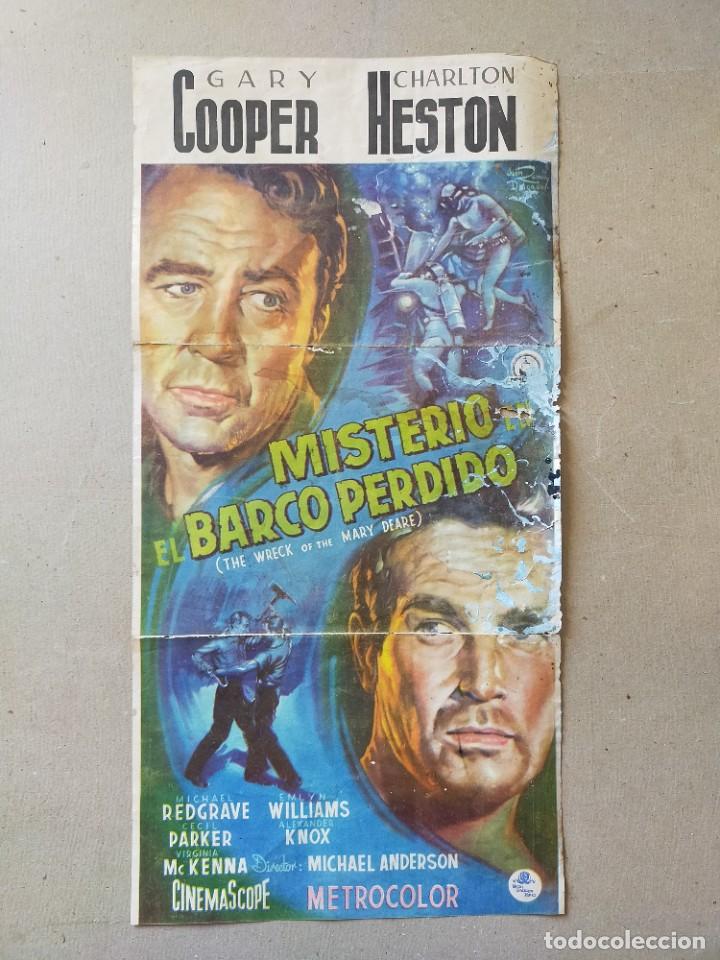 Cine: MISTERIO EN EL BARCO PERDIDO. GARY COOPER, CHARLTON HESTON - GUIA ORIGINAL.