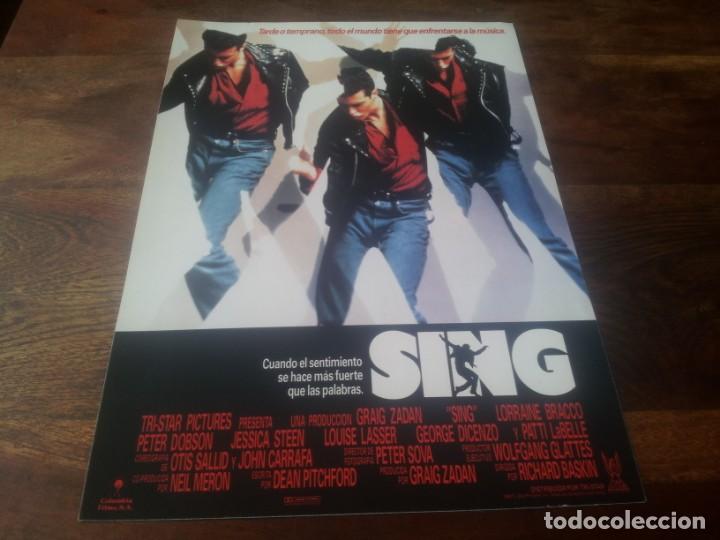 Cine: Sing - Lorraine Bracco, Peter Dobson, Jessica Steen - guia original columbia 1989