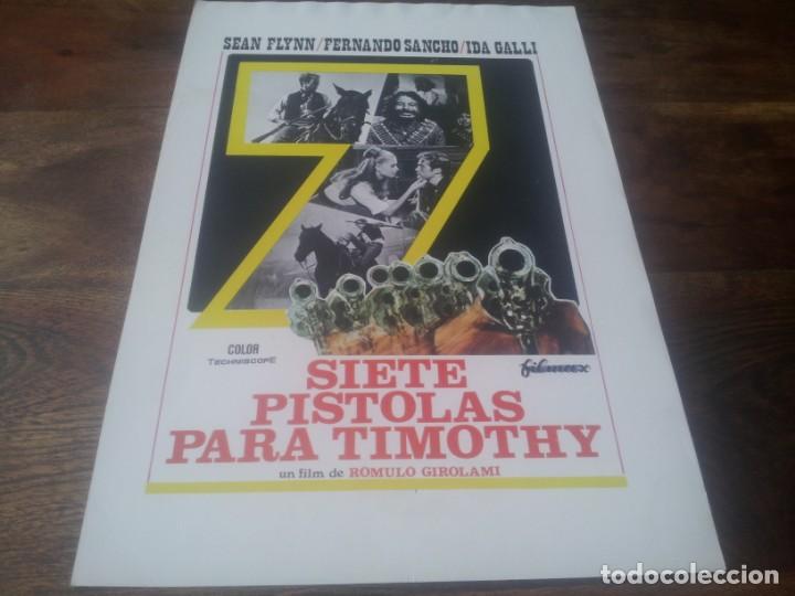 Cine: Siete pistolas para Timothy - Sean Flynn, Fernando Sancho, Ida Galli - guia original filmax 1980