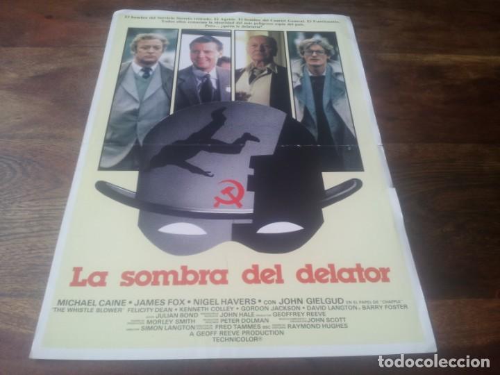 Cine: La sombra del delator - Michael Caine, James Fox, Nigel Havers, John Gielgud - guia original 1986