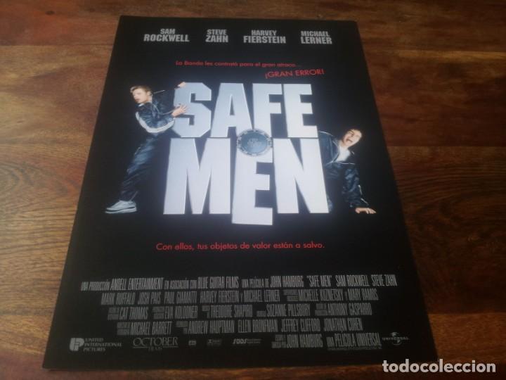 Cine: Safe Men - Sam Rockwell, Steve Zahn, Harvey Fierstein, Peter Dinklage - guia original u.i.p 1998