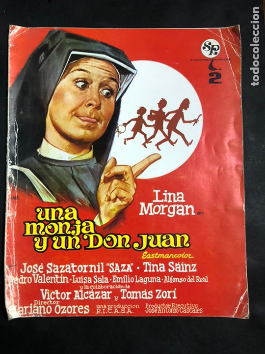 Cine: Guia una monja y un don Juan.lina morgan