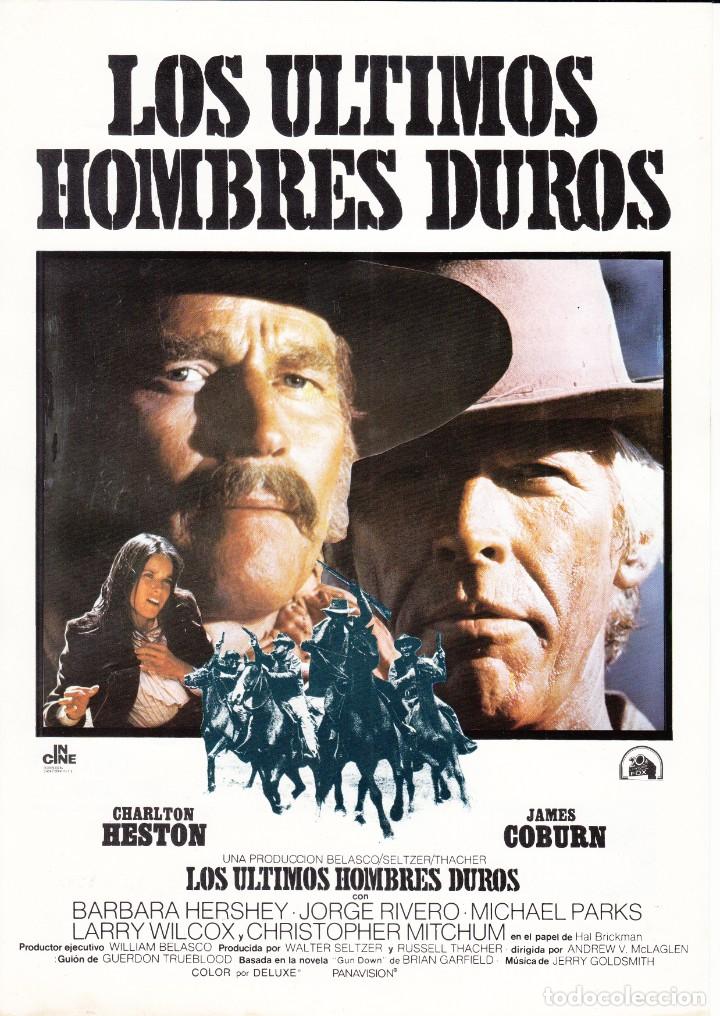 Cine: LOS ULTIMOS HOMBRES DUROS / CHARLTON HESTON - 1977