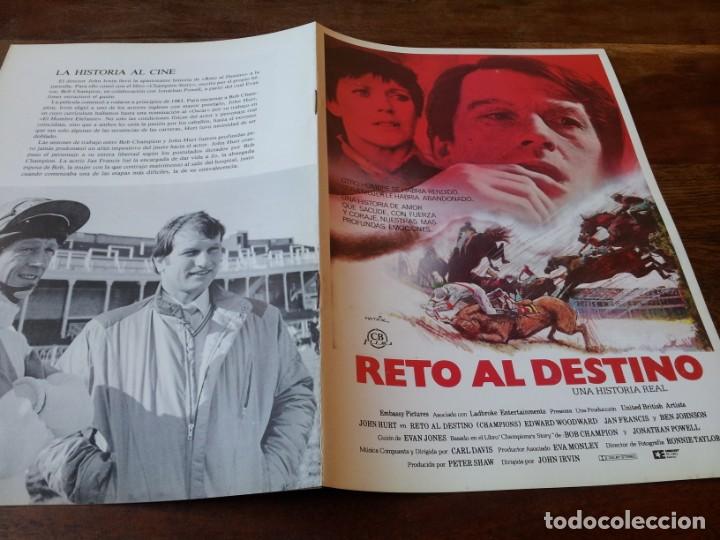 Cinema: Reto al destino - John Hurt, Edward Woodward, Jan Francis - guia original cb films 1984