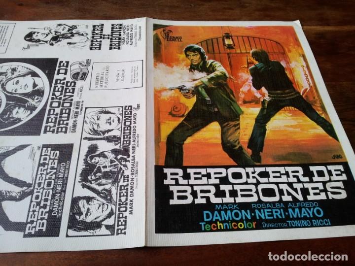 Cine: Rep&oacute;ker de bribones - mark damon, rosaalba neri, alfredo mayo - guia original hispamex 1973