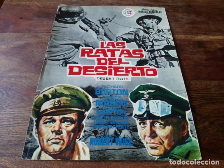 Cinema: Las ratas del desierto - Richard Burton, James Mason, Robert wise - guia original suevia 1966