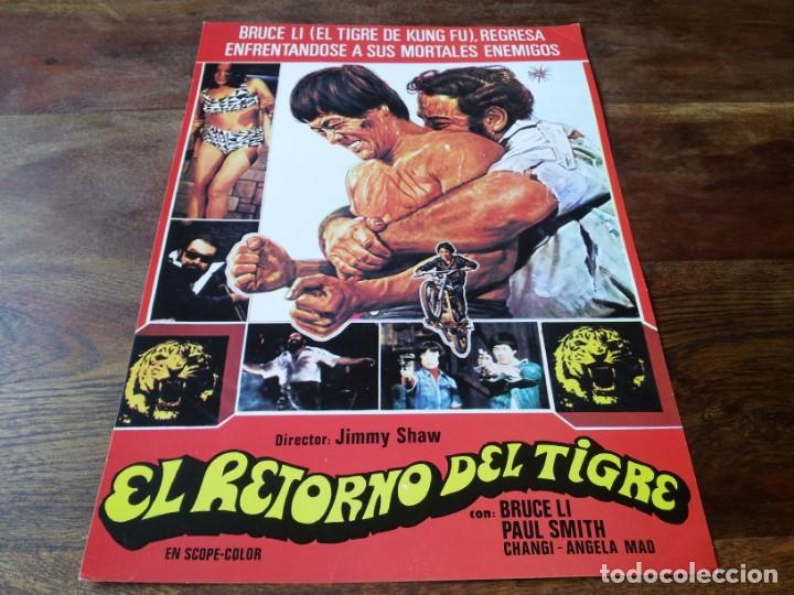 Cin&eacute;ma: El retorno del tigre - bruce li, paul smith, jimmy shaw - guia original lauren 1978
