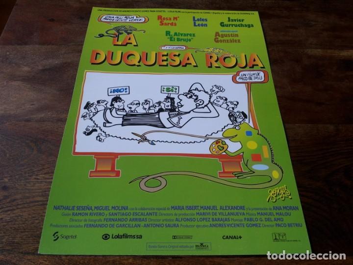 Cine: La duquesa roja - Rosa Mar&iacute;a Sard&agrave;, Loles Le&oacute;n, Javier Gurruchaga - guia original columbia 1996