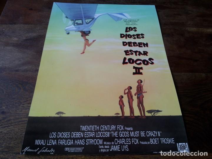 Cine: Los dioses deben estar locos 2 - N!Xau, Lena Farugia, Eiros, Hans Strydom - guia original fox 1989