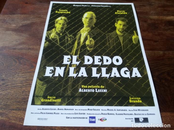 Cine: El dedo en la llaga - Dar&iacute;o Grandinetti, Juanjo Puigcorb&eacute;, Karra Elejalde - guia original u,i,p 1996