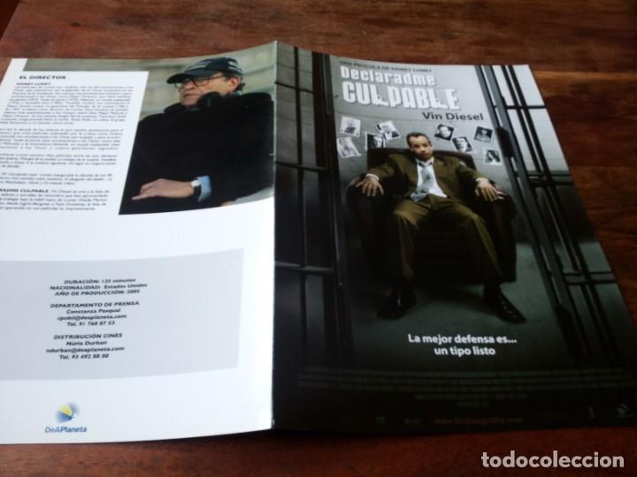 Cin&eacute;ma: Declaradme culpable - Vin Diesel, Ron Silver, Peter Dinklage - guia original deaplaneta 2006