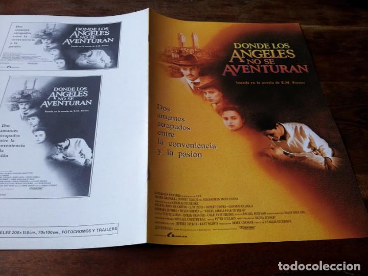 Kino: Donde los &aacute;ngeles no se aventuran - Helena Bonham Carter, Judy Davis - guia original lauren 1991