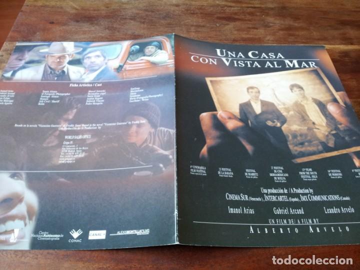 Cin&eacute;ma: Una casa con vista al mar - Imanol Arias, Gabriel Arcand, Leandro Arvelo - guia original cartel 2001