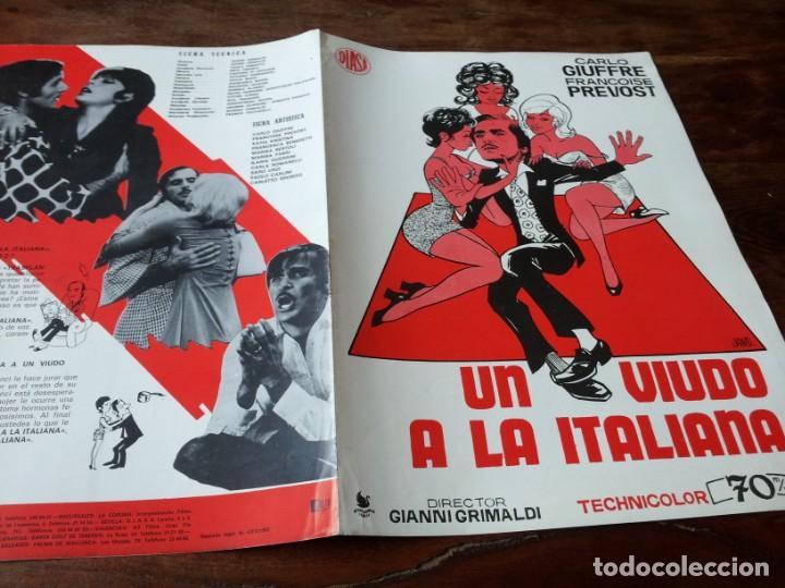 Cine: un viudo a la italiana - carlo giuffre, francoise prevost - guia original diasa 1973