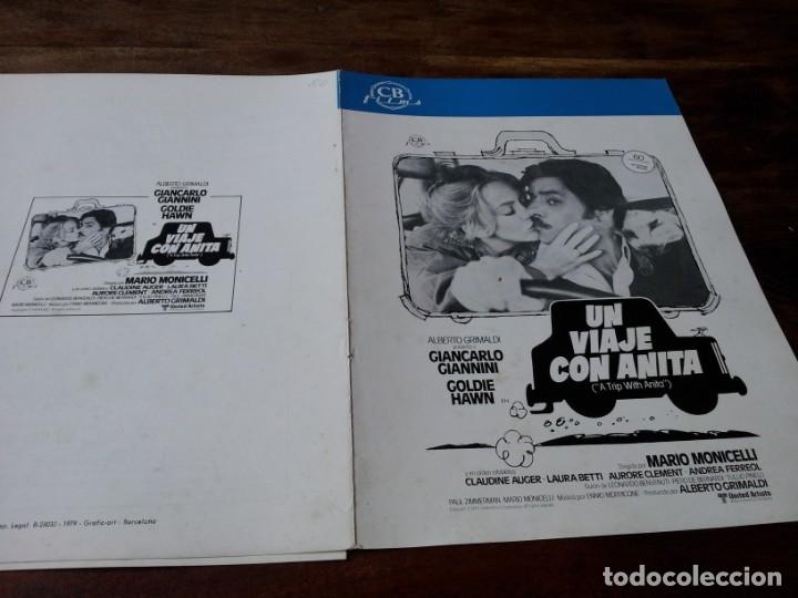 Cin&eacute;ma: Un viaje con Anita - Giancarlo Giannini, Goldie Hawn, Claudine Auger - guia original cb films 1979