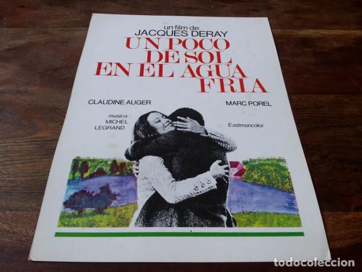 Cine: Un poco de sol en el agua fr&iacute;a - claudine auger, marc porel - guia original mercurio 1973