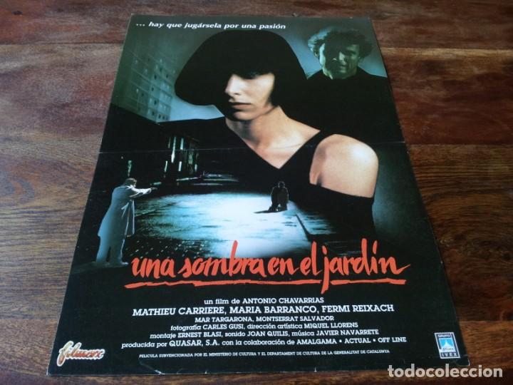 Cine: Una sombra en el jard&iacute;n - Mathieu Carri&egrave;re, Mar&iacute;a Barranco, Ferm&iacute; Reixac - guia original filmax 1989