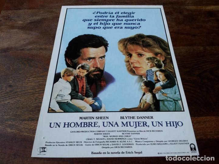 Cine: Un hombre, una mujer, un hijo - Martin Sheen, Blythe Danner, Craig T. - guia original columbia 1983