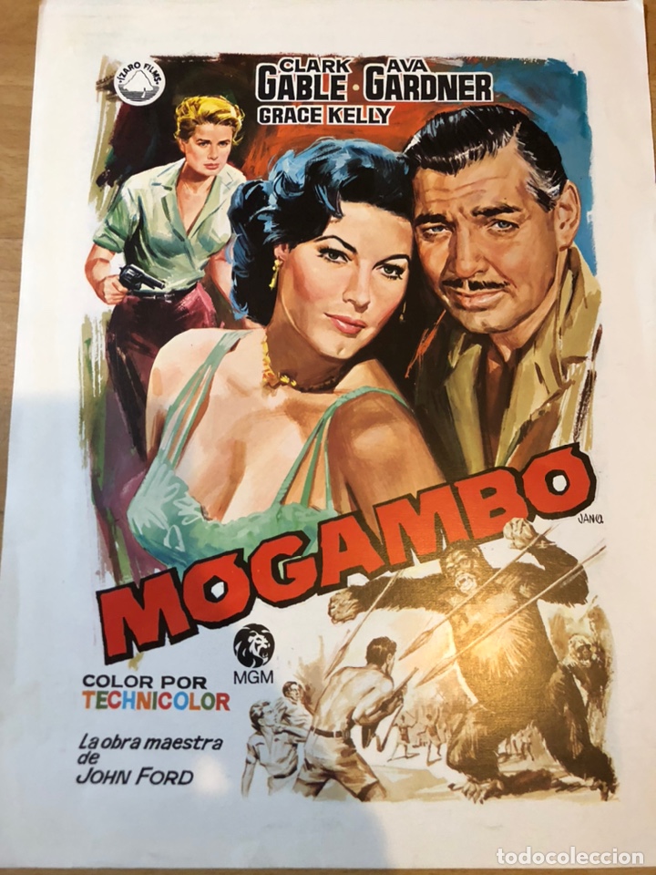Cine: Guia izaro films mogambo.clark gable ava gardner