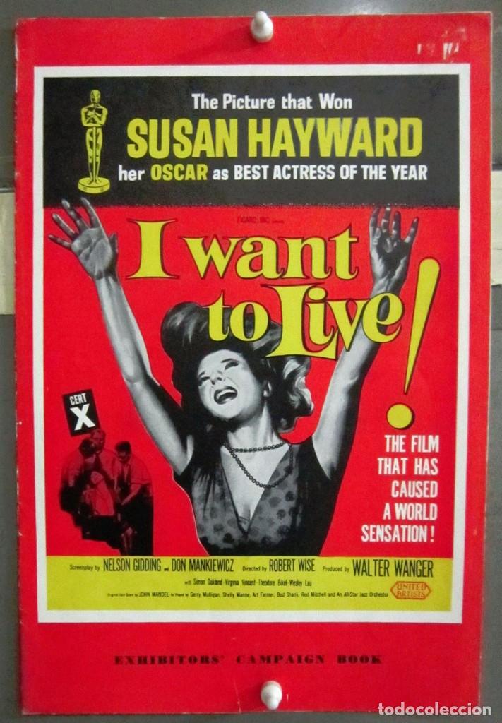 Cin&eacute;ma: G7942D QUIERO VIVIR SUSAN HAYWARD GUIA ORIGINAL INGLESA