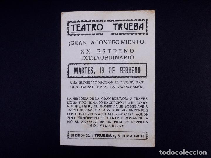 Cine: CORONEL BLIMP. TEATRO TRUEBA - Foto 2