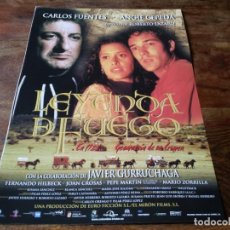 Cine: LEYENDA DE FUEGO - ANGIE CEPEDA, CARLOS FUENTES, JAVIER GURRUCHAGA - GUIA ORIGINAL COLUMBIA 2001. Lote 224522790