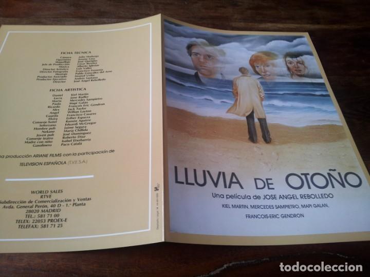 Cine: Lluvia de oto&ntilde;o - Kiel Martin, Mercedes Sampietro, Mapi Gal&aacute;n - guia original rtve 1988