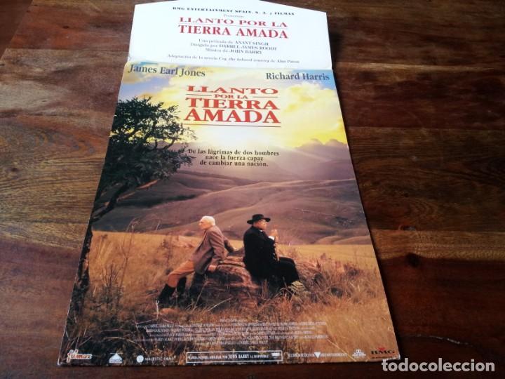 Cine: Llanto por la tierra amada - James Earl Jones, Richard Harris - guia original filmax 1995