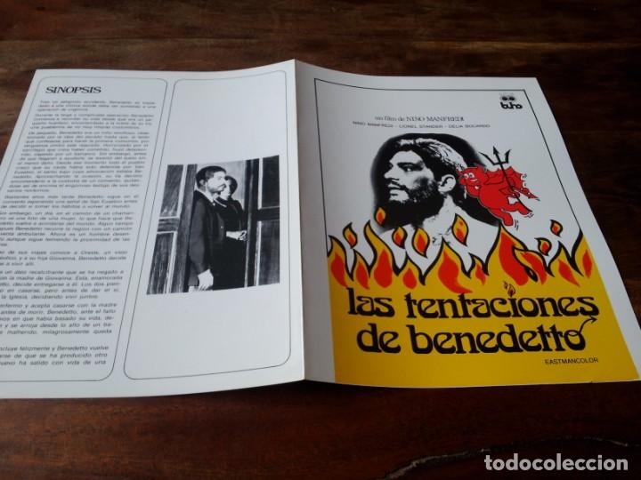 Cin&eacute;ma: Las tentaciones de Benedetto - Nino Manfredi, Lionel Stander, Delia Boccardo guia original buho 1973