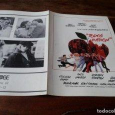 Cine: TODOS RIERON - AUDREY HEPBURN, BEN GAZZARA, JOHN RITTER, COLLEEN CAMP - GUIA ORIGINAL GLOBE 1981