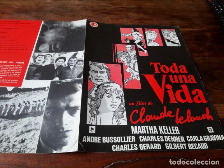 Cinema: Toda una vida - Marthe Keller, Andr&eacute; Dussollier, cloude lelouch - guia original diasa 1975