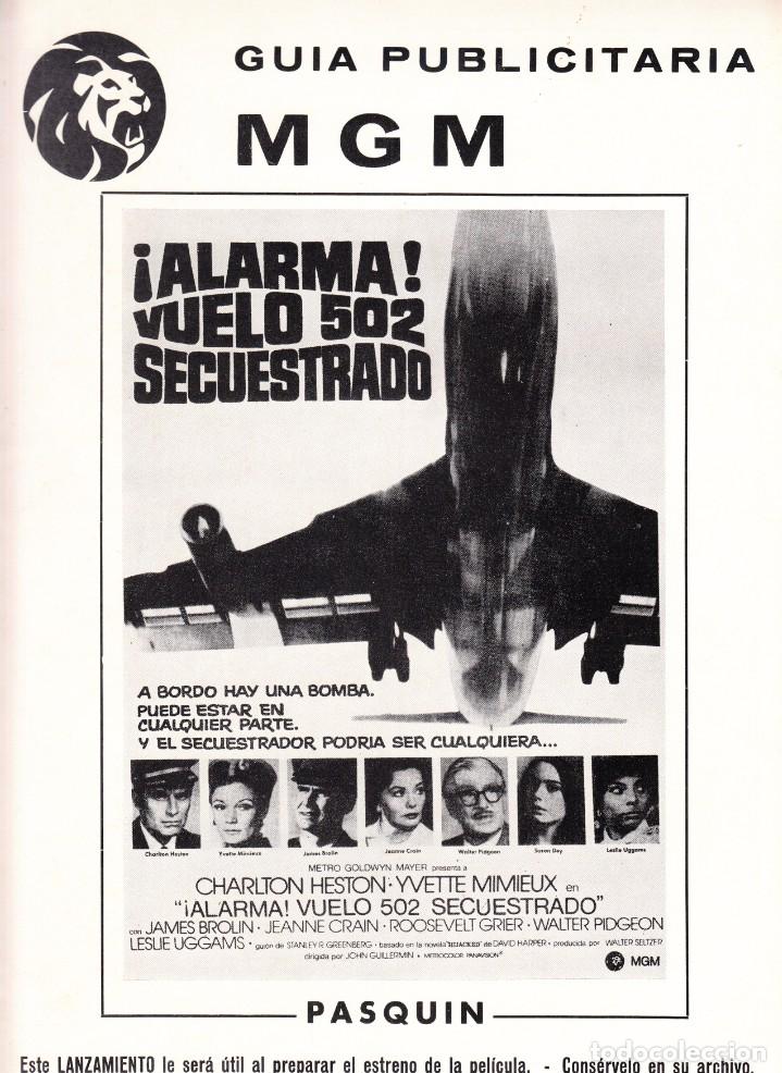 Cine: ALARMA: VUELO 502 SECUESTRADO / CHARLTON HESTON - 1972