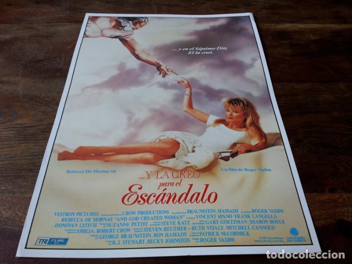 Cine: Y la cre&oacute; para el esc&aacute;ndalo - Rebecca De Mornay, Vincent Spano - guia original tri films 1988