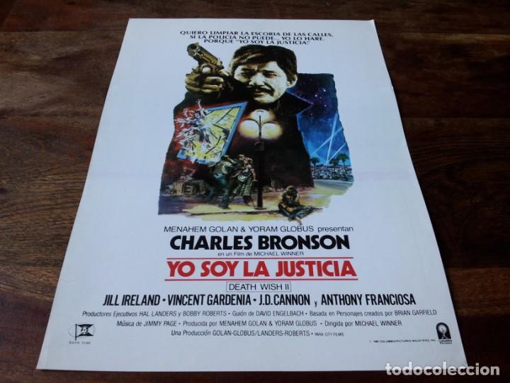 Cinema: Yo soy la justicia - Charles Bronson, Jill Ireland, Vincent Gardenia - guia original columbia 1981