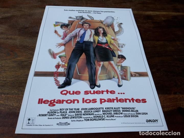 Cine: Qu&eacute; suerte... llegaron los parientes - Kirstie Alley, John Larroquette - guia original columbia 1990