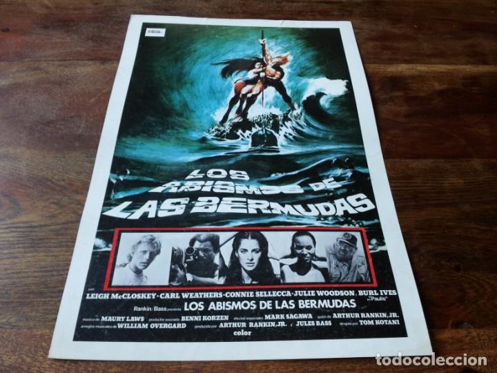 Cinema: Los abismos de las Bermudas - Carl Weathers, Connie Sellecca - guia original cinema 1980