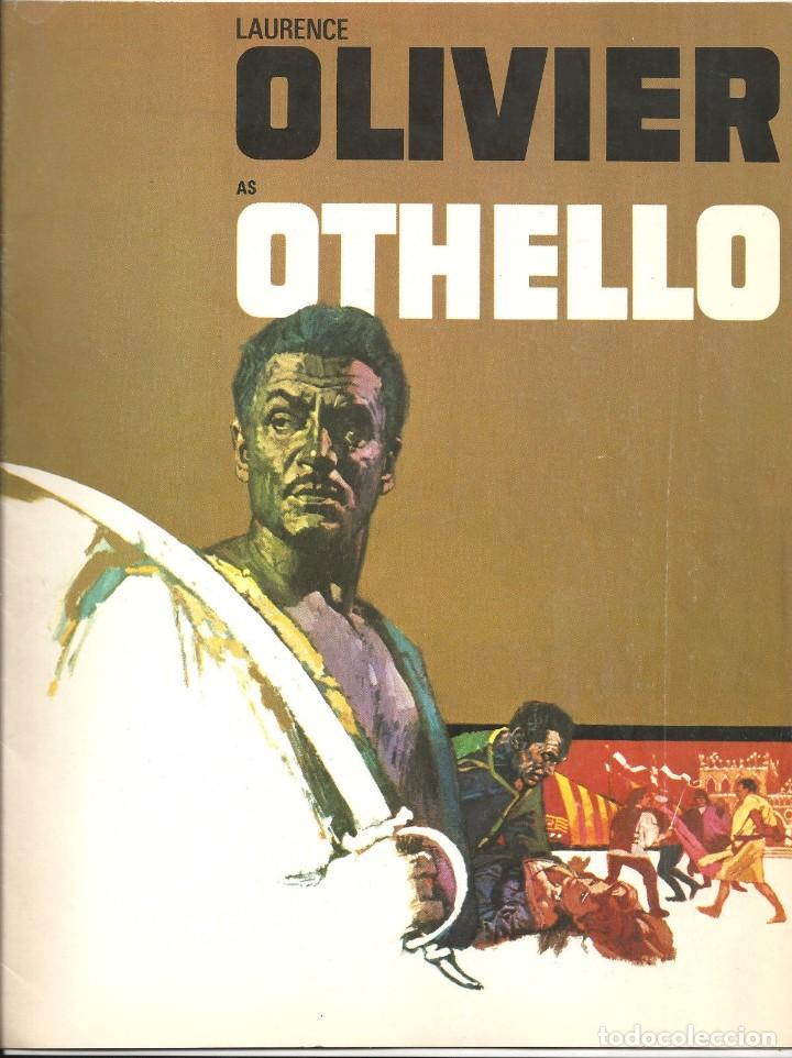 Cinema: G6032D OTELO / OTHELLO LAURENCE OLIVIER WILLIAM SHAKESPEARE GUIA ORIGINAL INGLESA