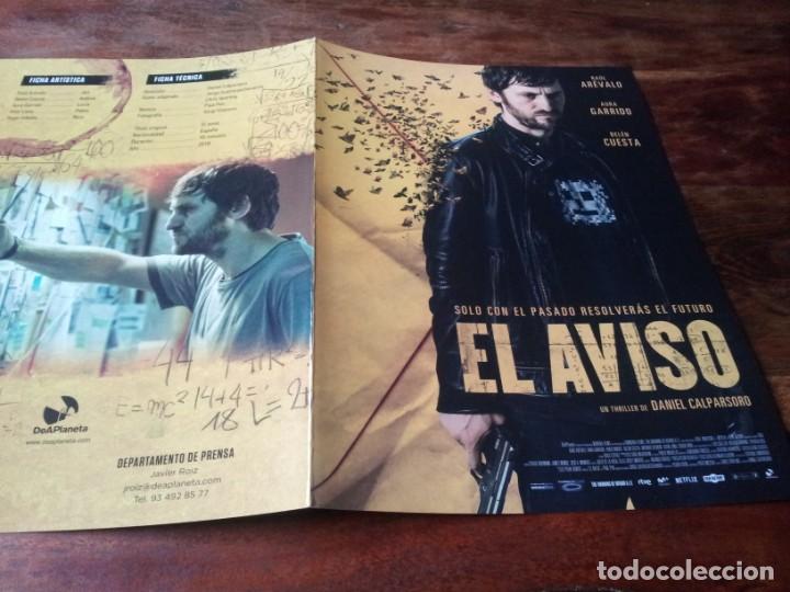 Kino: El aviso - Ra&uacute;l Ar&eacute;valo, Aura Garrido, daniel calparsoro - guia original deaplaneta 2018