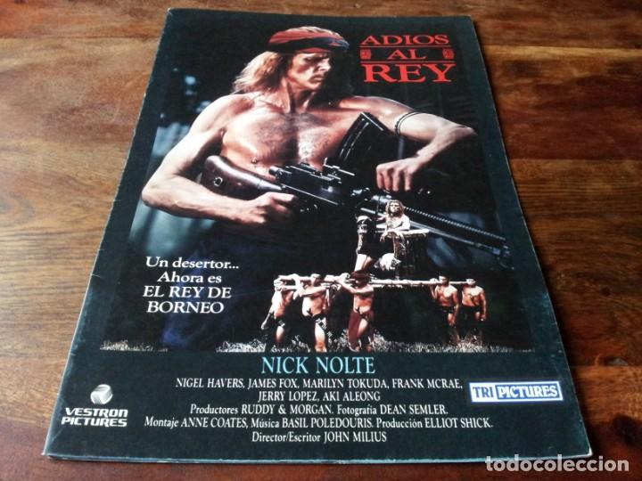 Cinema: Adi&oacute;s al rey - Nick Nolte, Nigel Havers, James Fox, John Milius - guia original tripictures 1989