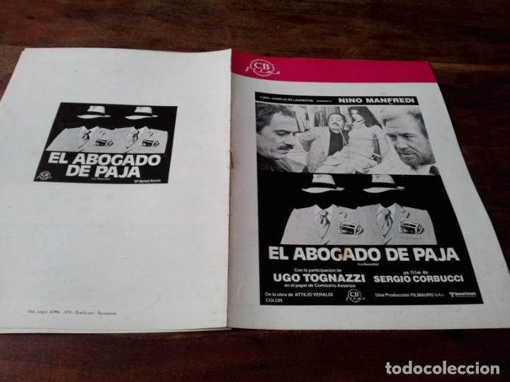 Cin&eacute;ma: El abogado de paja - Nino Manfredi, Ugo Tognazzi, Paolo Stoppa - guia original cb films 1979