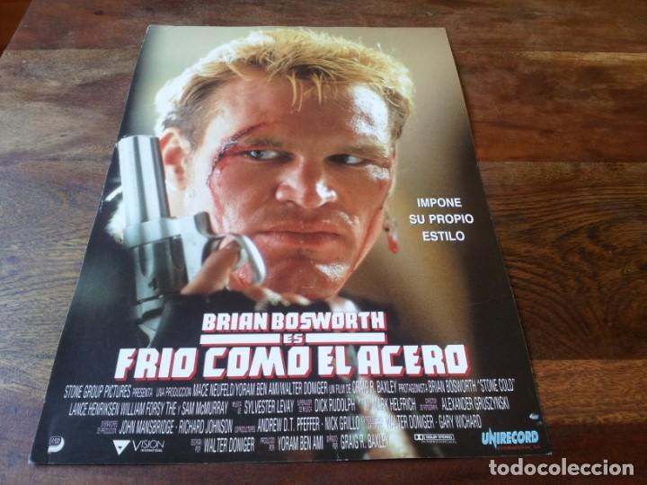 Kino: Fr&iacute;o como el acero - Brian Bosworth, Lance Henriksen, Illana Diamant - guia original union 1991