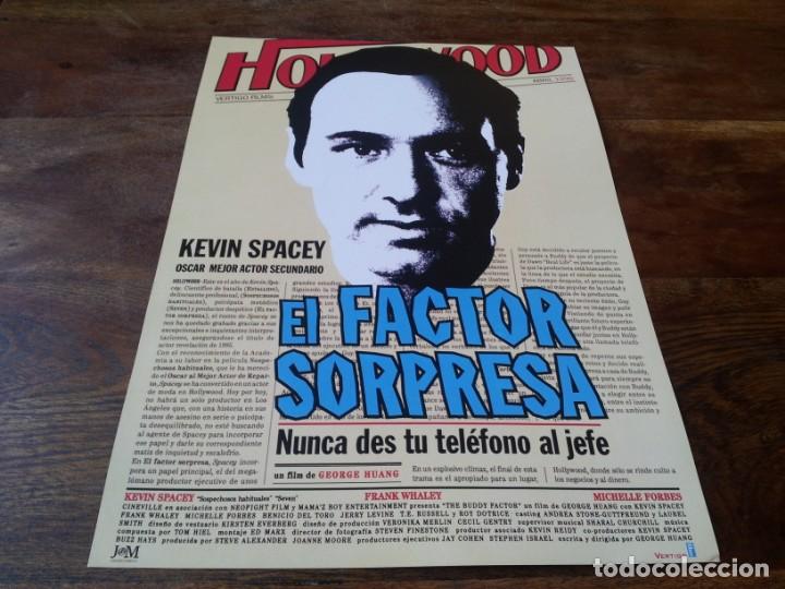 Cine: El factor sorpresa - Frank Whaley, Kevin Spacey, Benicio del Toro - guia original vertigo 1994