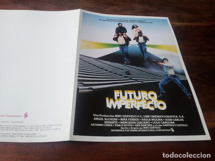 Cine: Futuro imperfecto - Nina Ferrer,&Aacute;ngel Alc&aacute;zar,Pin Ballv&eacute;,M&ordf; Luisa Borruel - guia original c.i.c 1984