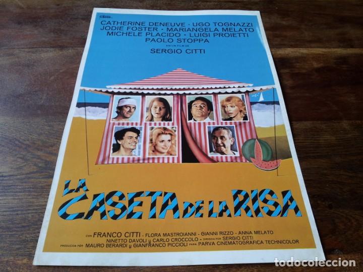 Cine: La caseta de la risa - Jodie Foster, Mariangela Melato, Michele Placido - guia original cinema 1981