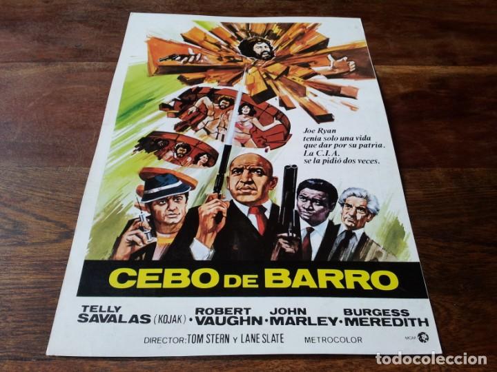 Cine: Cebo de barro - Telly Savalas, Robert Vaughn, burgess meredith - guia original m.g.m 1975