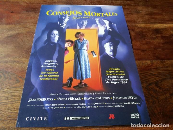 Kino: Consejos mortales - Brenda Fricker, Imelda Staunton, Jonathan Pryce - guia original whero 1994