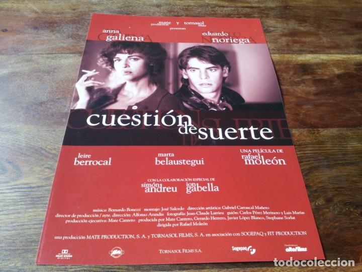 Cin&eacute;ma: Cuesti&oacute;n de suerte - Anna Galiena, Eduardo Noriega, Marta Belaustegui - guia original alta 1996